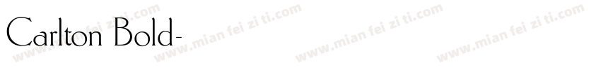 Carlton Bold字体转换